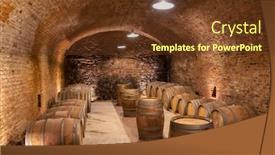  Presentation with vienna - Beautiful slides featuring wine-cellar-in-thallern-winer backdrop and a tawny brown colored foreground