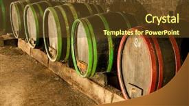  Presentation with czech republic - Cool new theme with wine cellar moravia czech republic backdrop and a tawny brown colored foreground