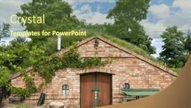  Presentation with region - Slides consisting of wine-cellars-and-vineyard background and a tawny brown colored foreground