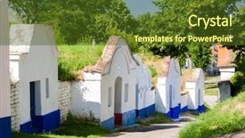  Presentation with czech republic - Theme enhanced with wine cellars petrov - plze czech background and a  colored foreground