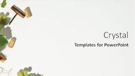  Presentation with minimalistic - Slide set consisting of wine-composition-on-white-background background and a white colored foreground