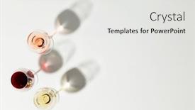  Presentation with sunlight - PPT theme enhanced with wine-composition-with-beautiful-sunlight background and a light gray colored foreground