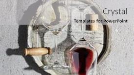  Presentation with minimalistic - Presentation theme consisting of wine-composition-with-beautiful-sunlight background and a  colored foreground