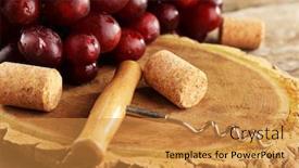  Presentation with bunch - Colorful PPT theme enhanced with wine-corks-and-tailspin backdrop and a gold colored foreground