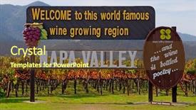  Presentation with napa - Amazing presentation theme having napza - napa valley sign before you backdrop and a tawny brown colored foreground