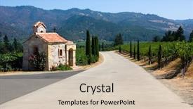  Presentation with napa - PPT theme with napza - vineyard in napa valley california background and a soft green colored foreground