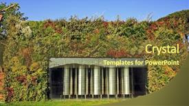  Presentation with vineyard - Audience pleasing PPT theme consisting of vineyard near saint tropez backdrop and a tawny brown colored foreground