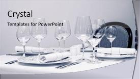  Presentation with wine - Presentation theme consisting of wine glasses in an expensive background and a light gray colored foreground