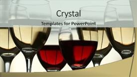  Presentation with unleavened bread wine - Cool new PPT layouts with wine glasses with wine closeup backdrop and a sky blue colored foreground