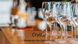  Presentation with wine - Beautiful PPT theme featuring wine glasses backdrop and a red colored foreground