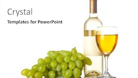  Presentation with wine cheese - Amazing presentation theme having wine grapes and cheese on black background backdrop and a white colored foreground