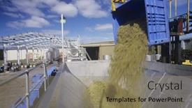  Presentation with crushing - Slides featuring wine-grapes-ready-for-crushing background and a coral colored foreground