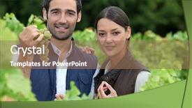  Presentation with catholic couple silhouette of young - Cool new PPT layouts with wine industry - young couple proud of their backdrop and a coral colored foreground