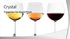  Presentation with white rose - Slide set consisting of wine isolated on white background background and a white colored foreground