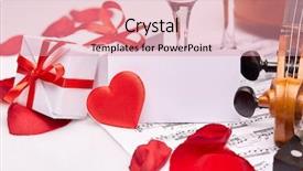  Presentation with bussiness - Amazing presentation having wine petals of red rose backdrop and a coral colored foreground