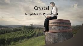  Presentation with ground subsidence - Presentation theme enhanced with wine projects - being on sure ground background and a  colored foreground