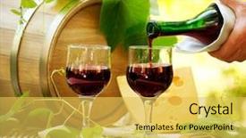  Presentation with red wine cheese - PPT layouts enhanced with wine red wine and cheese background and a yellow colored foreground