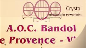  Presentation with region - Colorful presentation design enhanced with wine-region-of-bandol-provence backdrop and a lemonade colored foreground