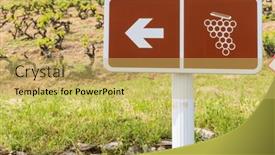  Presentation with spanish tapas and wine - Presentation theme consisting of wine-road-near-windmill-moulin background and a yellow colored foreground