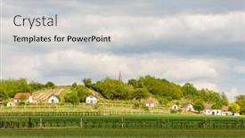  Presentation with route - Presentation design enhanced with wine-route-at-galgenberg background and a light gray colored foreground