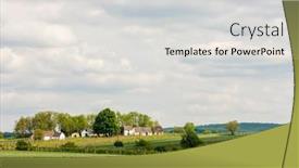  Presentation with route - PPT theme consisting of wine-route-at-galgenberg background and a light gray colored foreground