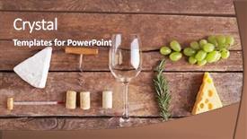  Presentation with wine cheese - Beautiful presentation featuring wine snacks and different various of cheese flat lay backdrop and a tawny brown colored foreground