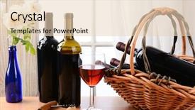  Presentation with curtains - PPT theme enhanced with downtown hong kong china asia background and a gray colored foreground