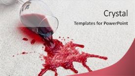  Presentation with red carpet - Beautiful PPT layouts featuring wine with a dirty carpet backdrop and a white colored foreground