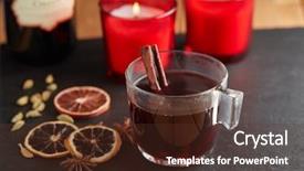  Presentation with cardamom - Theme with swedish glogg the mulled wine background and a light gray colored foreground