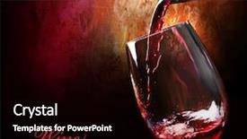  Presentation with wine - Audience pleasing PPT theme consisting of wine backdrop and a black colored foreground