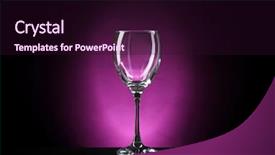  Presentation with purple and gold - Amazing presentation theme having wineglass on dark purple background backdrop and a wine colored foreground