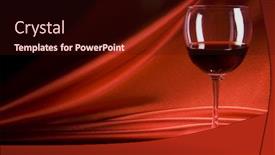  Presentation with fabric - Slides featuring wineglass-on-fabric-background background and a wine colored foreground