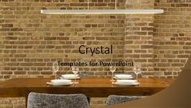  Presentation with table meal plan for osteotphorosis - PPT theme featuring wineglasses and plates on dining background and a coral colored foreground