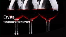  Presentation with black chalkboard vintage blackboard isolated - Cool new PPT layouts with wineglasses isolated on black backdrop and a  colored foreground