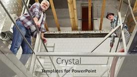  Presentation with winery - Theme enhanced with winemakers-or-brewers-as-team background and a light gray colored foreground