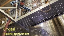  Presentation with process - Amazing PPT theme having winemakers-or-winemakers-control backdrop and a tawny brown colored foreground