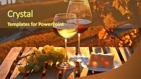  Presentation with wine read - Colorful PPT layouts enhanced with village life - wine against vineyards in lavaux backdrop and a tawny brown colored foreground