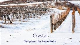  Presentation with cordillera ar region - Colorful presentation design enhanced with wineyards-near-sarospatak-tokaj-region backdrop and a sky blue colored foreground