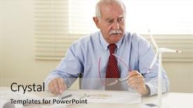  Presentation with mechanical engineering engineer tools - PPT theme with eco engineer projecting new areas background and a soft green colored foreground