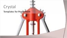  Presentation with corkscrew - PPT theme featuring wing-corkscrew-bottle-opener-isolated background and a white colored foreground