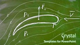  Presentation with aerodynamic - Theme consisting of wing of airplane classic aerodynamic background and a tawny brown colored foreground
