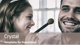  Presentation with fairy - Presentation theme with wing up - girl dressed up background and a  colored foreground