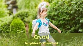  Presentation with angel - PPT theme enhanced with wing up people - girl dressed up like angel background and a  colored foreground