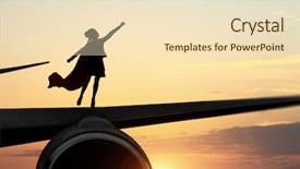  Presentation with super hero - Cool new slide set with wing up people - little super hero mixed media backdrop and a lemonade colored foreground