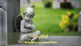  Presentation with angel wings - Presentation consisting of wings carved from granite background and a tawny brown colored foreground