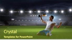  Presentation with winner - Cool new theme with winner - he is the champ mixed backdrop and a tawny brown colored foreground