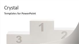  Presentation with third - Amazing presentation theme having winner's pedestal for first backdrop and a white colored foreground