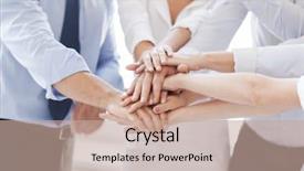  Presentation with victory team - Presentation with  background and a  colored foreground