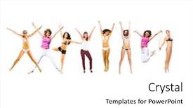  Presentation with winning - Presentation having winning idea united colleagues background and a white colored foreground