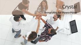  Presentation with team success for future - Audience pleasing PPT theme consisting of winning teams - team of young designers shows backdrop and a  colored foreground